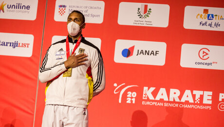 Jonathan Horne ist erneut Karate-Europameister und sichert Tokio-Ticket