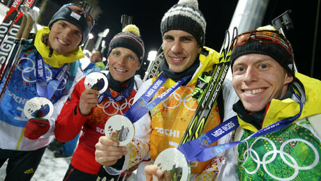 Offiziell: Nachträgliches Sotschi-Gold für Team D-Biathleten