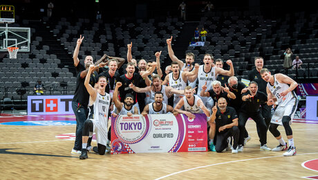 Basketballer im Team Deutschland für Tokio