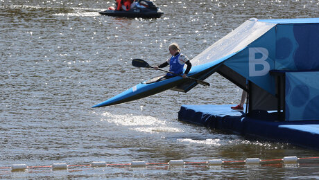 Platz 4 für Zola Lewandowski im Kajak Slalom