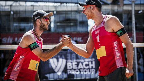 Beachvolleyball: Ehlers/Wickler setzen sich in Weltspitze fest