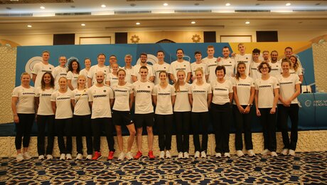 Team Deutschland in die ersten ANOC World Beach Games gestartet