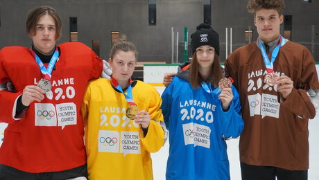 Eishockey: Vier Medaillen für deutschen Nachwuchs im 3-gegen-3-Turnier