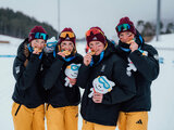Gold beim Skilanglauf: Mixed Team-Staffel krönt die Leistungen von Team D in Gangwon