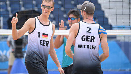 Beachvolleyball: Thole/Wickler erreichen Achtelfinale