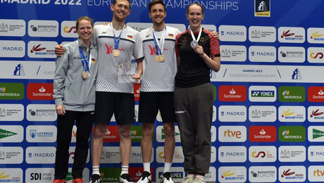 Badminton EM: 2x Gold und 1x Silber in Madrid