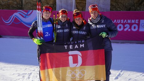 Biathlon Mixed Staffel: Licht und Schatten im Schießen – Am Ende Platz sieben