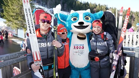 Biathlon Single Mixed Staffel: Platz 9 - Zwei Strafrunden zu viel für höhere Ambitionen