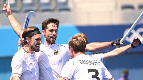 Goldtraum lebt: Hockey-Männer stürmen ins Halbfinale