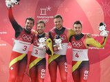 Die Doppelsitzer rodeln zu Gold und Bronze