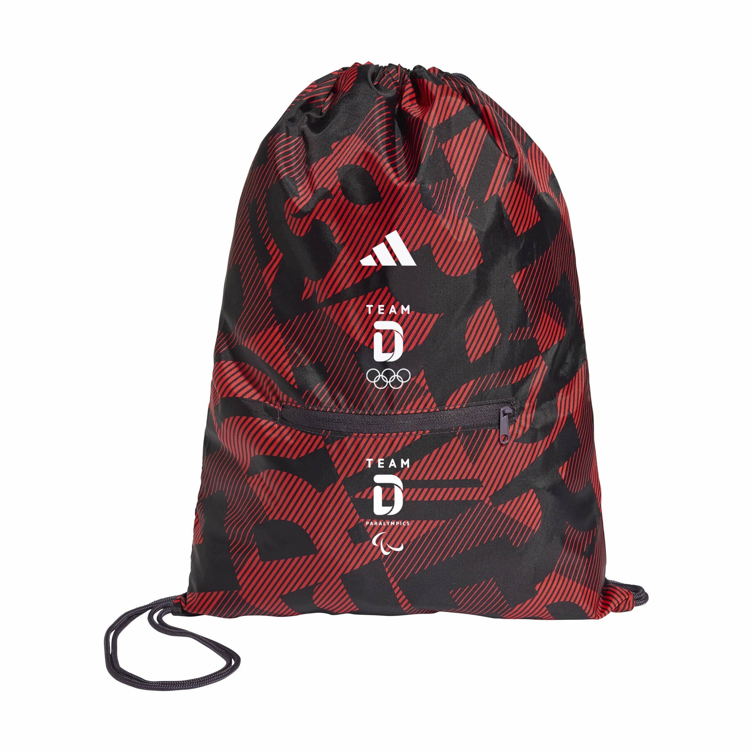 Team D adidas Gymbag - Schwarz/Rot
